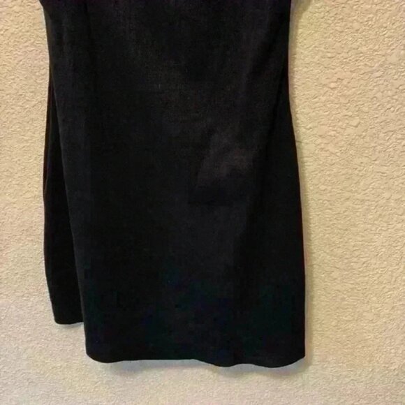 Black & white mini dress sz L Meredith Blake casual summer Halloween costume - Picture 3 of 6